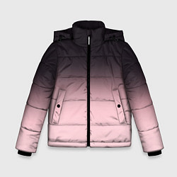 Зимняя куртка для мальчика Градиент: от черного к розовому