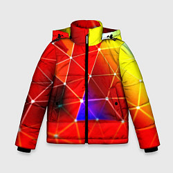 Зимняя куртка для мальчика Digital triangle abstract