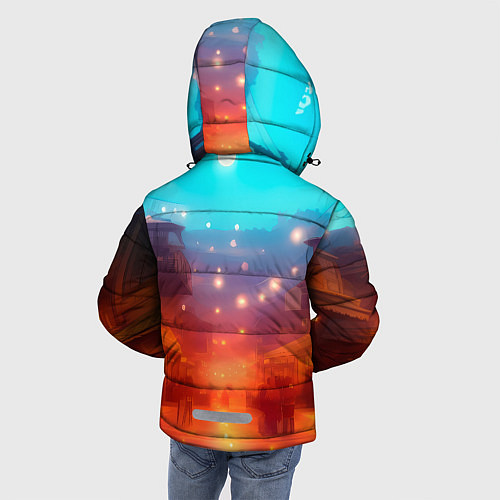 Зимняя куртка для мальчика Пригород Токио-арт / 3D-Черный – фото 4