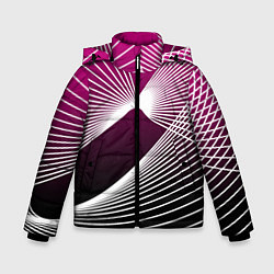 Куртка зимняя для мальчика Авангардная растровая композиция, цвет: 3D-черный