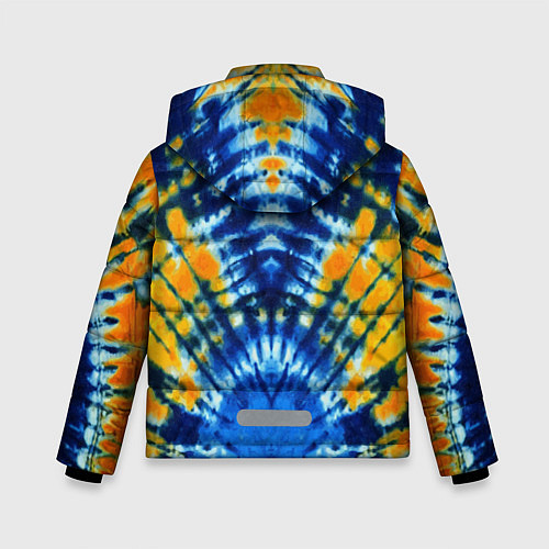 Зимняя куртка для мальчика Tie dye стиль хиппи / 3D-Светло-серый – фото 2