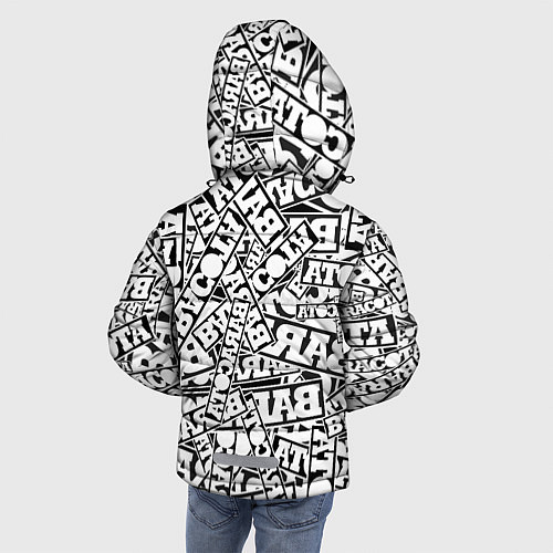 Зимняя куртка для мальчика Baracota Stickers / 3D-Светло-серый – фото 4