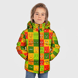Куртка зимняя для мальчика Emotional little men, цвет: 3D-светло-серый — фото 2