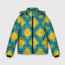 Куртка зимняя для мальчика Этника узор, цвет: 3D-черный