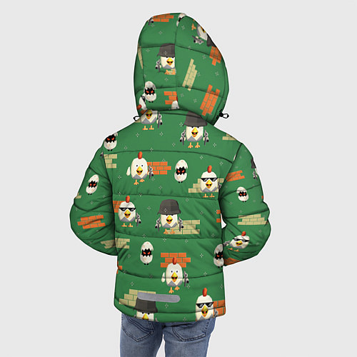 Зимняя куртка для мальчика Chicken gun battle / 3D-Черный – фото 4