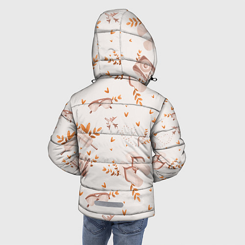 Зимняя куртка для мальчика Пляжный паттерн / 3D-Черный – фото 4