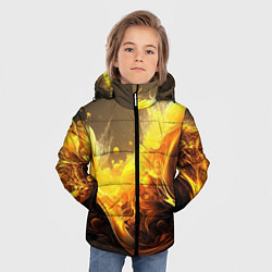 Куртка зимняя для мальчика Золотые волны, цвет: 3D-светло-серый — фото 2