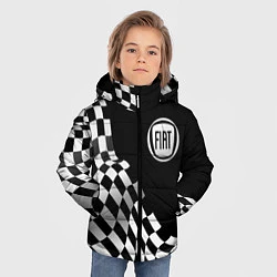 Куртка зимняя для мальчика Fiat racing flag, цвет: 3D-черный — фото 2