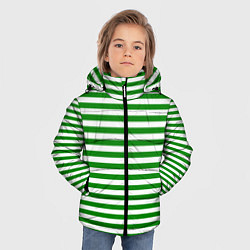 Куртка зимняя для мальчика Тельняшка зеленая Пограничных войск, цвет: 3D-черный — фото 2