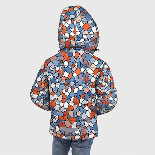 Зимняя куртка для мальчика Красочная мозаика / 3D-Черный – фото 4