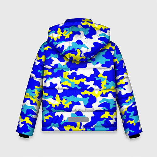 Зимняя куртка для мальчика Камуфляж летнее небо / 3D-Светло-серый – фото 2