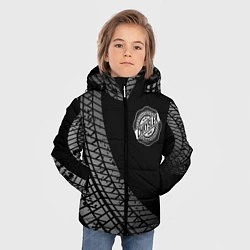 Куртка зимняя для мальчика Chrysler tire tracks, цвет: 3D-черный — фото 2