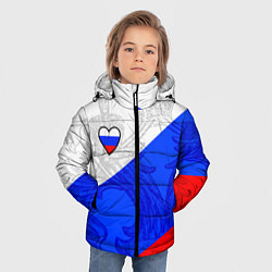Куртка зимняя для мальчика Сердечко - Россия, цвет: 3D-черный — фото 2