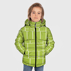 Куртка зимняя для мальчика Цвет зеленый салатовый тренд, цвет: 3D-черный — фото 2