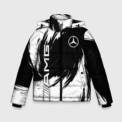 Куртка зимняя для мальчика Mercedes benz - white color, цвет: 3D-черный