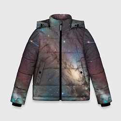 Куртка зимняя для мальчика Бескрайняя Вселенная, цвет: 3D-красный