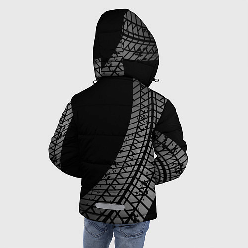Зимняя куртка для мальчика Lexus tire tracks / 3D-Черный – фото 4