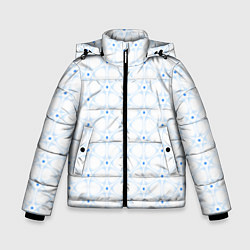 Куртка зимняя для мальчика Ясна3 - Небесная структура светлый, цвет: 3D-светло-серый