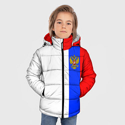 Куртка зимняя для мальчика Цвета России - герб, цвет: 3D-светло-серый — фото 2