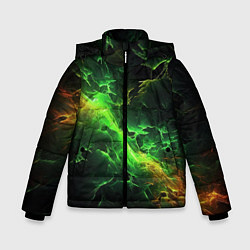 Зимняя куртка для мальчика Зеленая молния