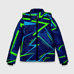 Куртка зимняя для мальчика Текстурный грандж, цвет: 3D-черный