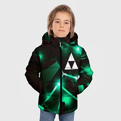Куртка зимняя для мальчика Zelda разлом плит, цвет: 3D-черный — фото 2