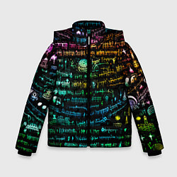 Зимняя куртка для мальчика Символы психоделика - нейронная сеть