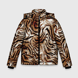 Зимняя куртка для мальчика Меховая шкура тигра