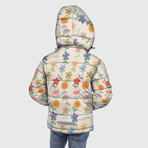 Зимняя куртка для мальчика Flowers life / 3D-Черный – фото 4