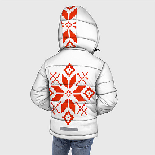 Зимняя куртка для мальчика Удмуртский узор / 3D-Черный – фото 4