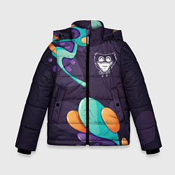 Куртка зимняя для мальчика Poppy Playtime graffity splash, цвет: 3D-черный