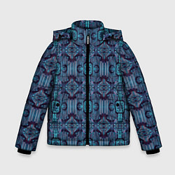 Зимняя куртка для мальчика Сине-фиолетовый киберпанк