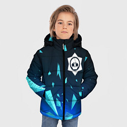 Куртка зимняя для мальчика Brawl Stars взрыв частиц, цвет: 3D-черный — фото 2