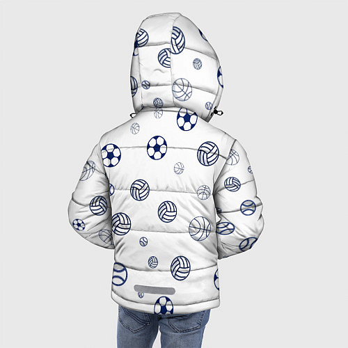 Зимняя куртка для мальчика Balls / 3D-Светло-серый – фото 4