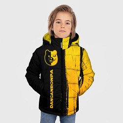 Куртка зимняя для мальчика Danganronpa - gold gradient: по-вертикали, цвет: 3D-черный — фото 2