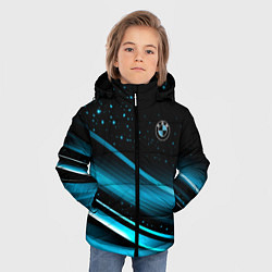 Куртка зимняя для мальчика BMW sign БМВ, цвет: 3D-светло-серый — фото 2