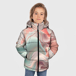 Куртка зимняя для мальчика Нюдовый всплеск, цвет: 3D-светло-серый — фото 2