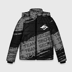 Куртка зимняя для мальчика Форма Team Secret, цвет: 3D-черный