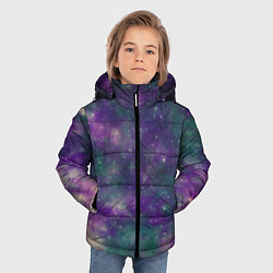 Куртка зимняя для мальчика Космос День и ночь, цвет: 3D-красный — фото 2
