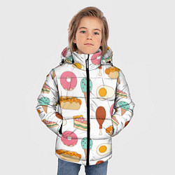 Куртка зимняя для мальчика Tasty food, цвет: 3D-красный — фото 2
