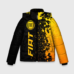 Куртка зимняя для мальчика Fiat - gold gradient: по-вертикали, цвет: 3D-черный