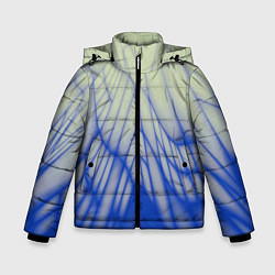 Зимняя куртка для мальчика Лучи - неоновый синий - Хуф и Ся
