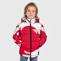 Куртка зимняя для мальчика T1 форма, цвет: 3D-светло-серый — фото 2