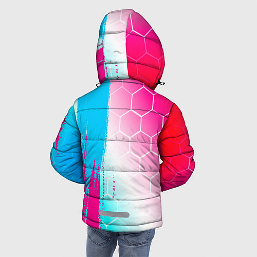 Зимняя куртка для мальчика Exeed neon gradient style: по-вертикали / 3D-Черный – фото 4