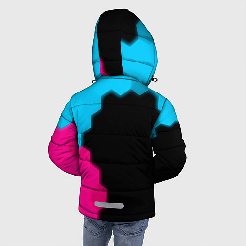 Зимняя куртка для мальчика League of Legends - neon gradient: по-вертикали / 3D-Черный – фото 4