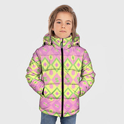 Куртка зимняя для мальчика Pink yellow style, цвет: 3D-черный — фото 2