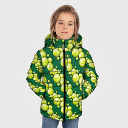 Куртка зимняя для мальчика Большой теннис - мячики, цвет: 3D-светло-серый — фото 2