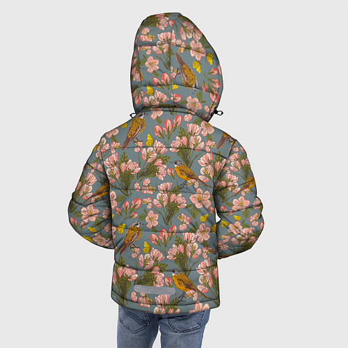 Зимняя куртка для мальчика Жёлтые трясогуски / 3D-Черный – фото 4