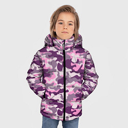 Куртка зимняя для мальчика Модный камуфляж - милитари, цвет: 3D-черный — фото 2