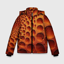 Куртка зимняя для мальчика Объемные впадины, цвет: 3D-красный